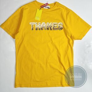 Thames Flower Logo T Shirt Gold